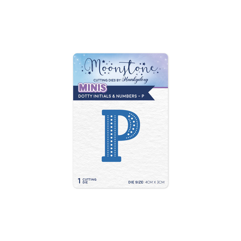 Moonstone Dies - Dotty Initials & Numbers - P — Ecstasy Crafts
