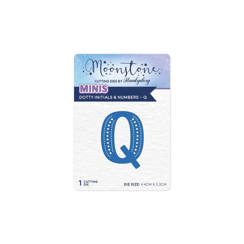Moonstone Dies - Dotty Initials & Numbers - Q — Ecstasy Crafts