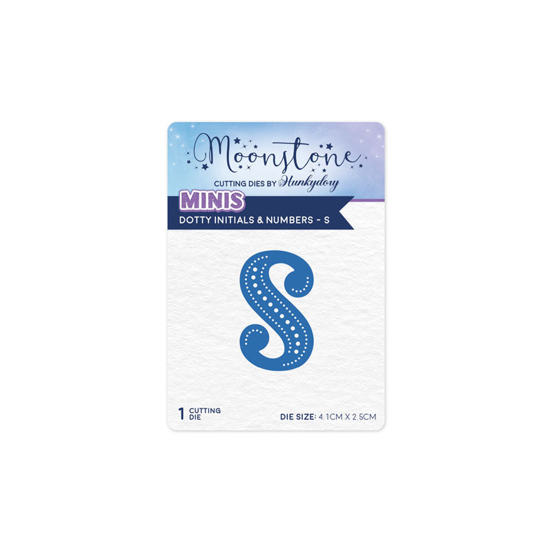 Moonstone Dies - Dotty Initials & Numbers - S — Ecstasy Crafts