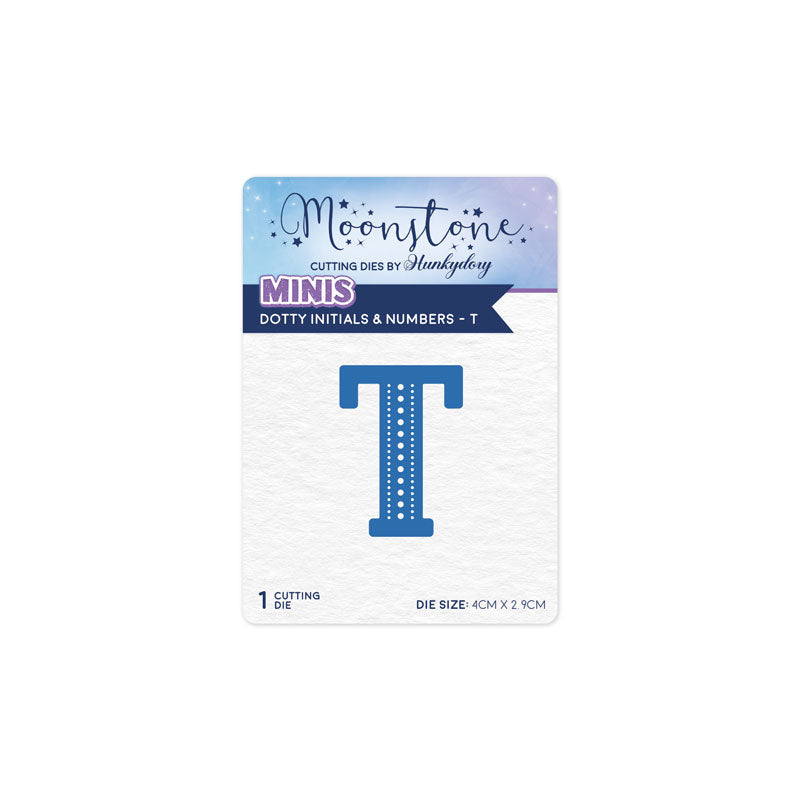 Moonstone Dies - Dotty Initials & Numbers - T — Ecstasy Crafts