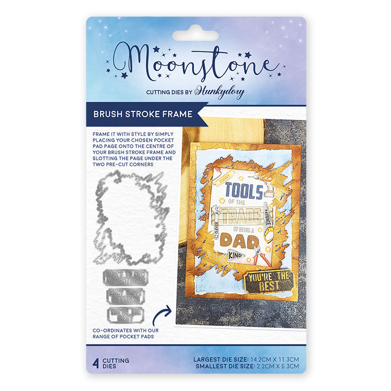 Moonstone Dies - Brush Stroke Frame — Ecstasy Crafts