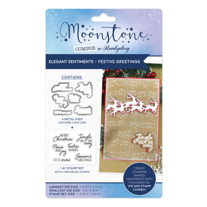 Moonstone Combos - Elegant Sentiments - Festive Greetings — Ecstasy Crafts