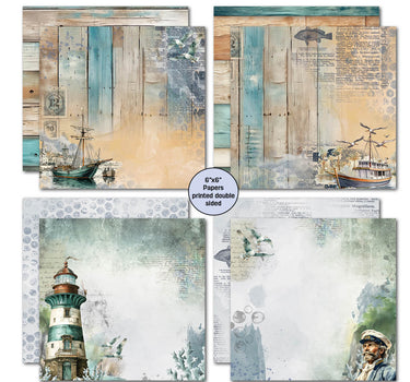 3Quarter Designs Maritime Tides 6x6 Paper Pack
