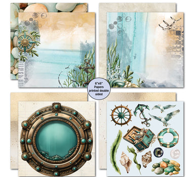 3Quarter Designs Maritime Tides 6x6 Paper Pack
