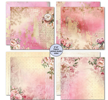 3Quarter Designs Blossoming Peonies 8x8 Paper Pack