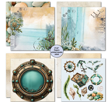 3Quarter Designs Maritime Tides 8x8 Paper Pack
