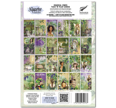 3Quarter Designs Magical Vines - Tuck N Play Cards