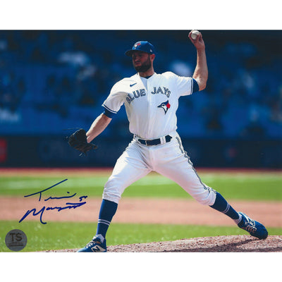 Tim Mayza Photo 8x10 Autographiée Toronto Blue Jays Lanceur Vue de Face