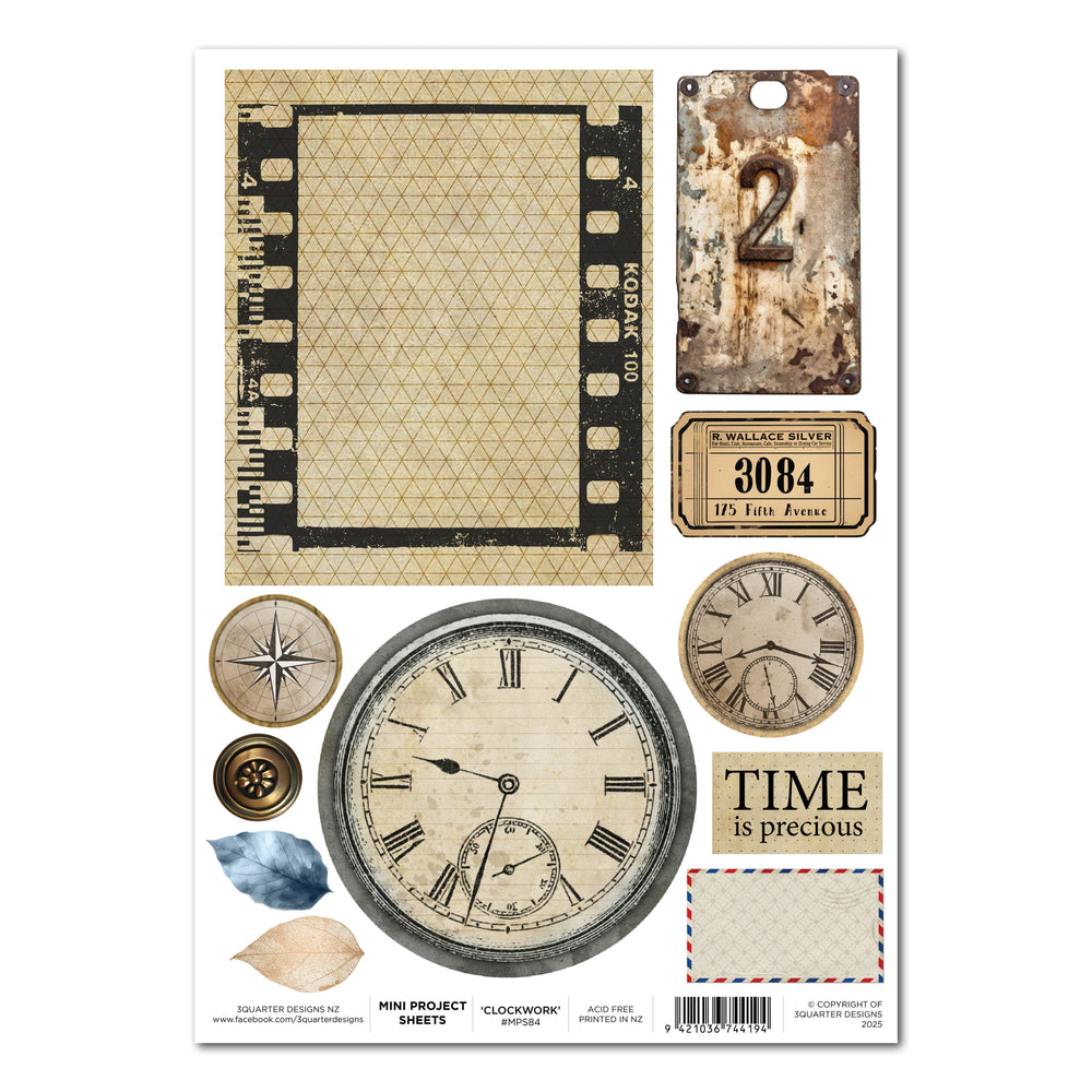 Horloges éclectiques 3Quarter Designs - Fiche de mini-projet