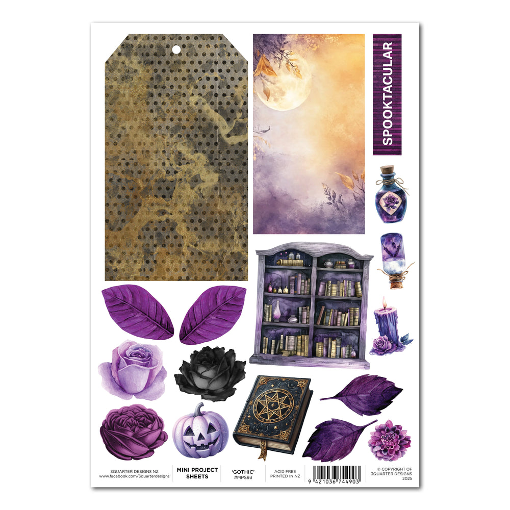 3Quarter Designs Gothic Innovation - Mini feuille de projet