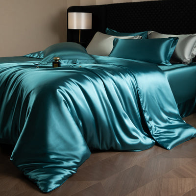 Parure de couette élégante Lustre Luxe - Bleu Clair de Lune