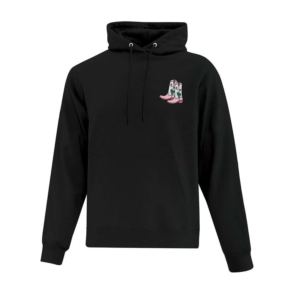 Hoodie MoonLight Bottes de cowboy brodées