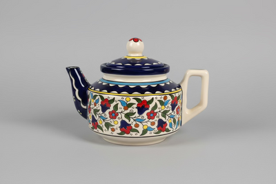 Théière en céramique artisanale | Motifs variés