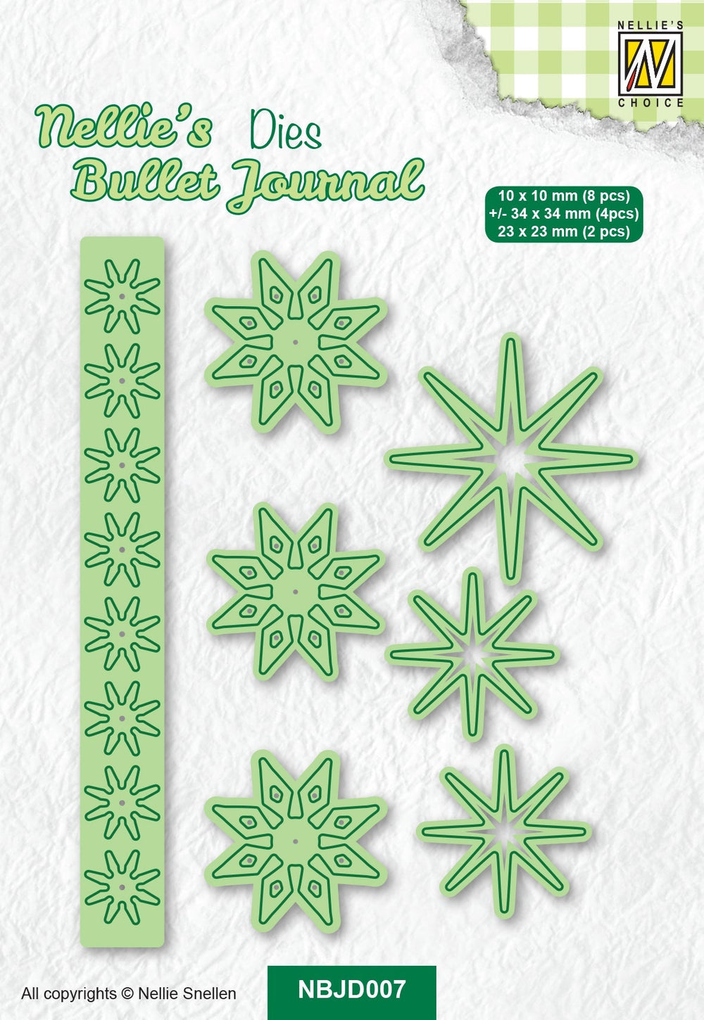 Nellie's Choice Matrice de découpe Nellie's Bullet Journal - Flowers-2