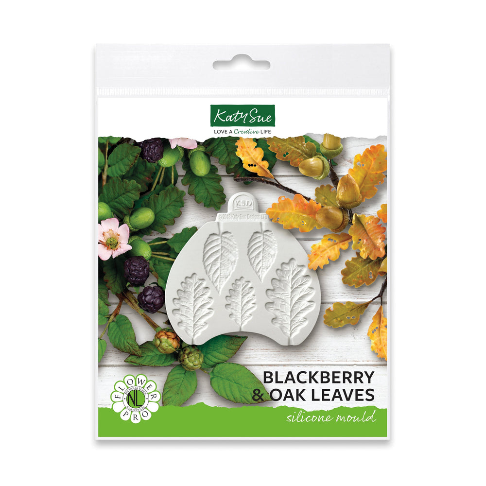 Moule en silicone Fleur Pro Mûre et feuilles de chêne
