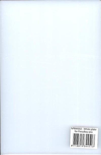 Plaque de base blanche A5 pour le PressBoy