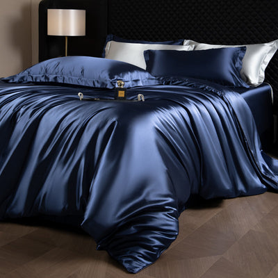 Parure de couette élégante Lustre Luxe - Bleu marine