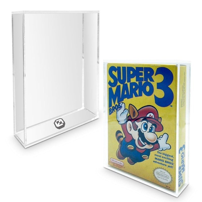 Acrylic Video Game Box Protector for Nintendo NES Game Box - Pack of 2