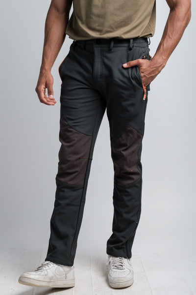 Pantalon d'aventure gris résistant à l'eau pour homme