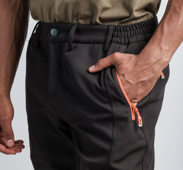 Men's Black Adventure Water Resistant Pants