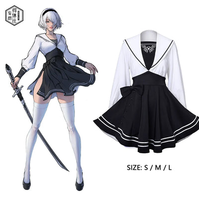 Ensemble de costume d'Halloween style marin d'anime pour cosplay