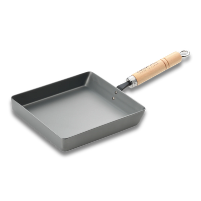 Yoshikawa Cook-Pal Ren Large Nitrided Carbon Steel Rolled Egg/Omelet Pan (Tamagoyaki)