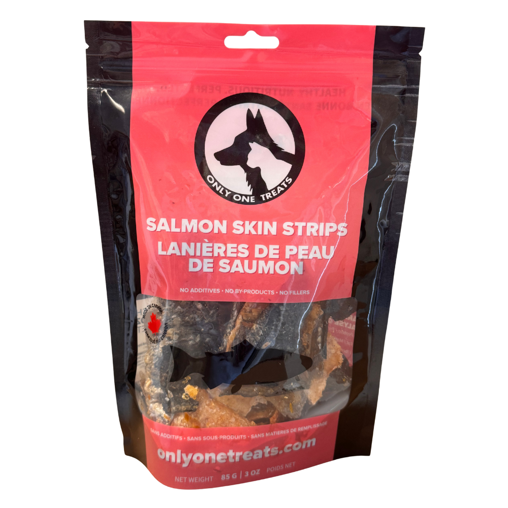Lanières de peau de saumon 85g