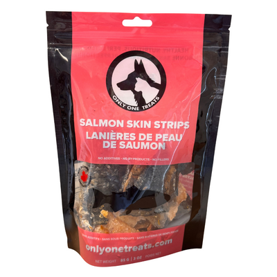 Lanières de peau de saumon 85g