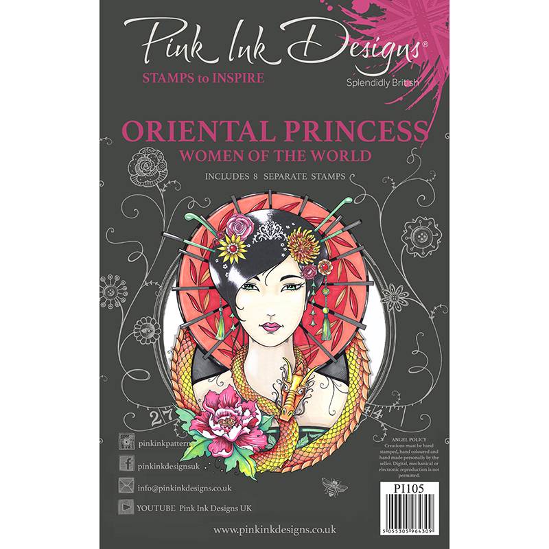 Set de tampons transparents A5 Princesse Orientale