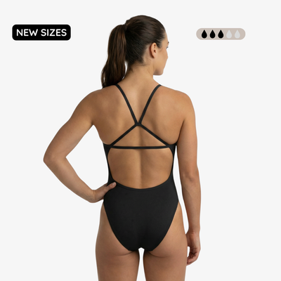 Onyx SecureFlo Open-Back One-Piece Period Swimsuit by Norca