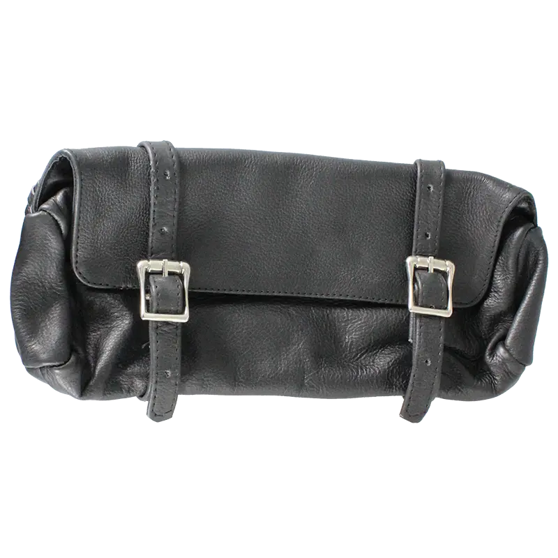 Open Road Double Buckle Small Leather Tool Bag — Boutique of Leathers/Open Road