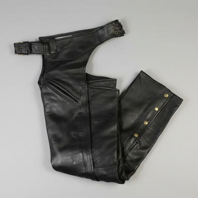 Open Road Men's 2 Pocket Premium Leather Chaps