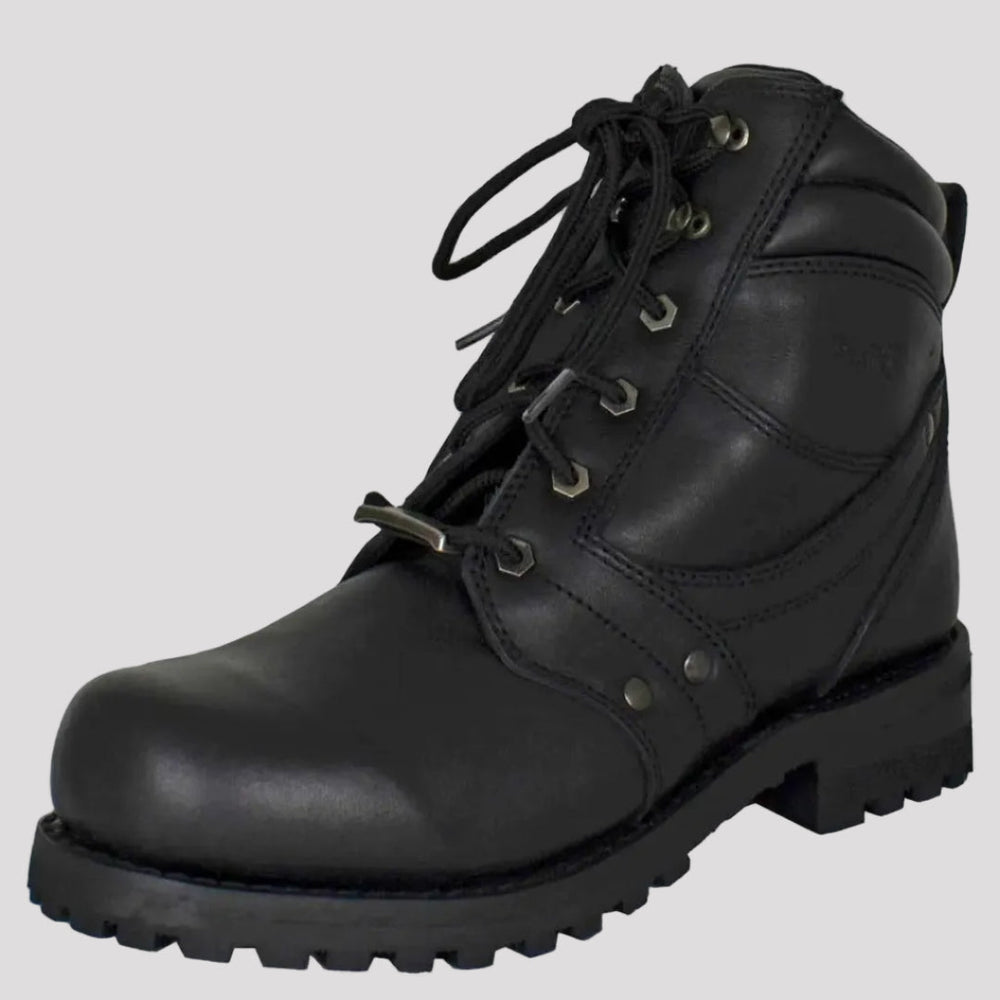 Open Road Men's 7" Lace-Up Motorcycle Boots — Boutique of Leathers/Open Road