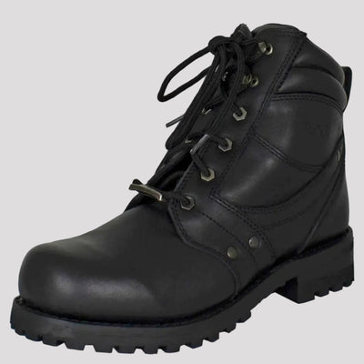 Bottes de moto à lacets 7 po pour hommes Route Ouverte