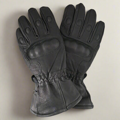 Gants de moto ouverts en cuir pour hommes avec armure