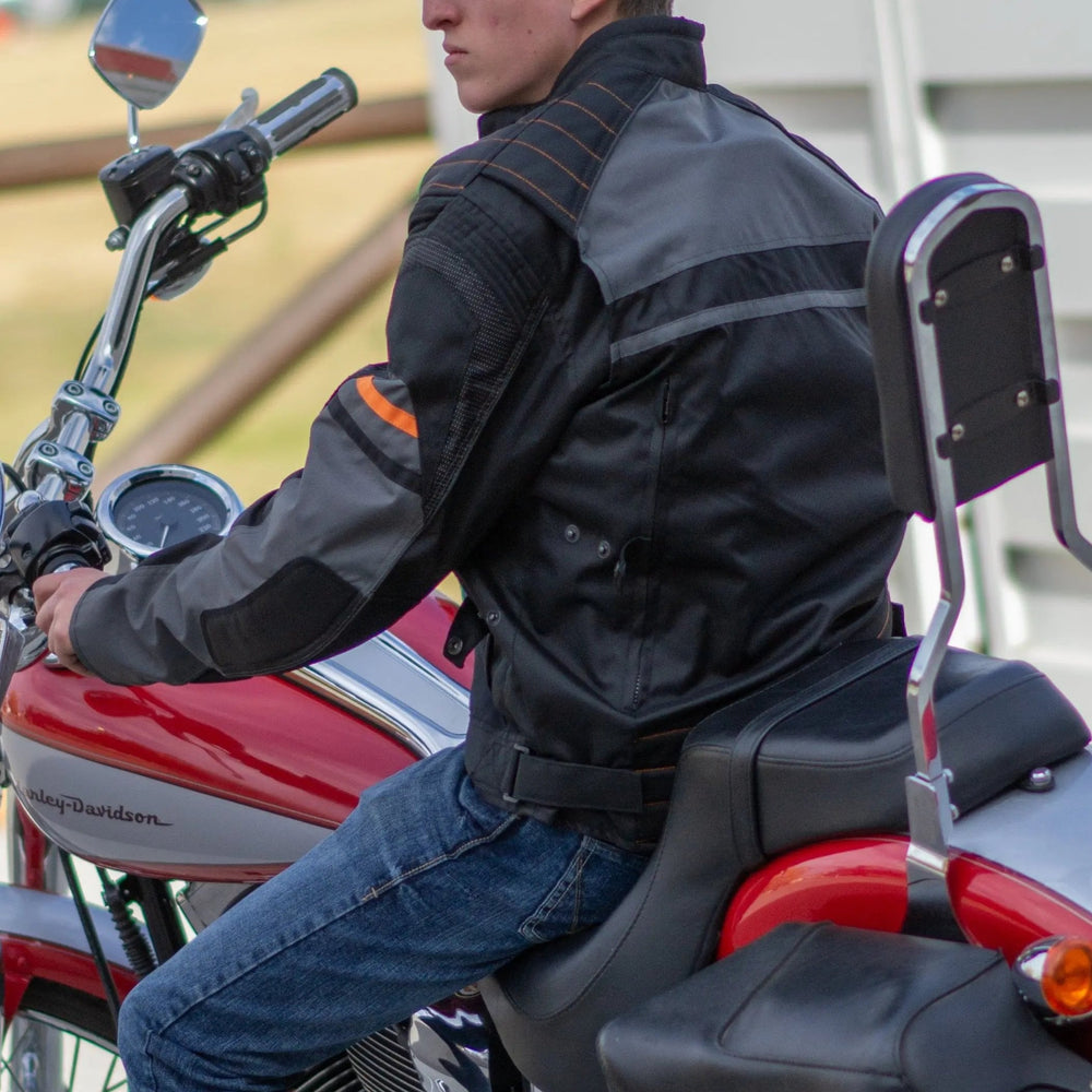 Open Road Men's Armored Textile Motorcycle Jacket — Boutique of Leathers/Open Road