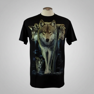 BOL/Open Road Men's Glow In The Dark Wolf T-Shirt