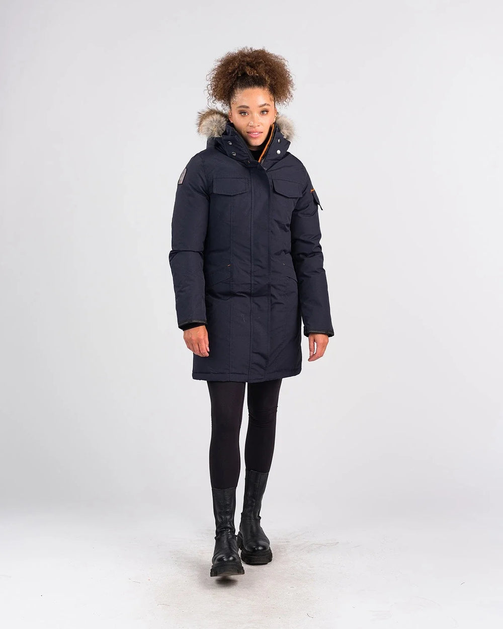 Outdoor Survival Canada Parka Jaci pour femme -40, Bleu Cold Lake, très grand - EN VITRINE