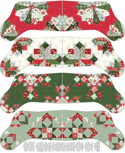 Panneau de bas de Noël Mistletoe & Holly 35 1/2 po x 43 po