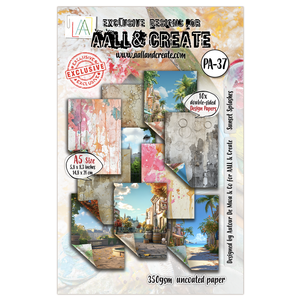 AALL and Create - Blocs de papier A5 - Éclaboussures de soleil