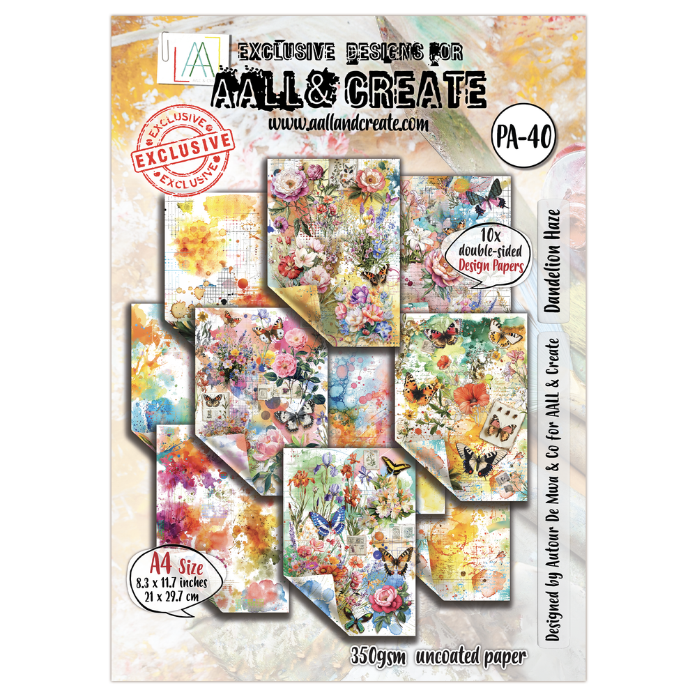 AALL and Create - Papier Design A4 - Dandelion Haze