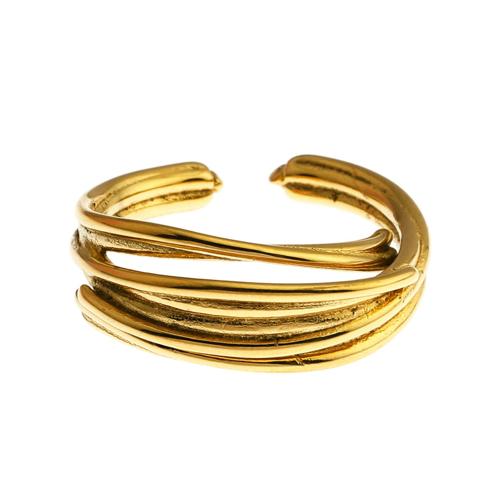 Bague PAZIA : Anneaux Superposés Design Abstrait
