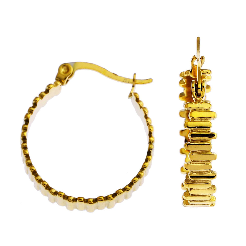 Boucles d'oreilles KANA à échelons irréguliers