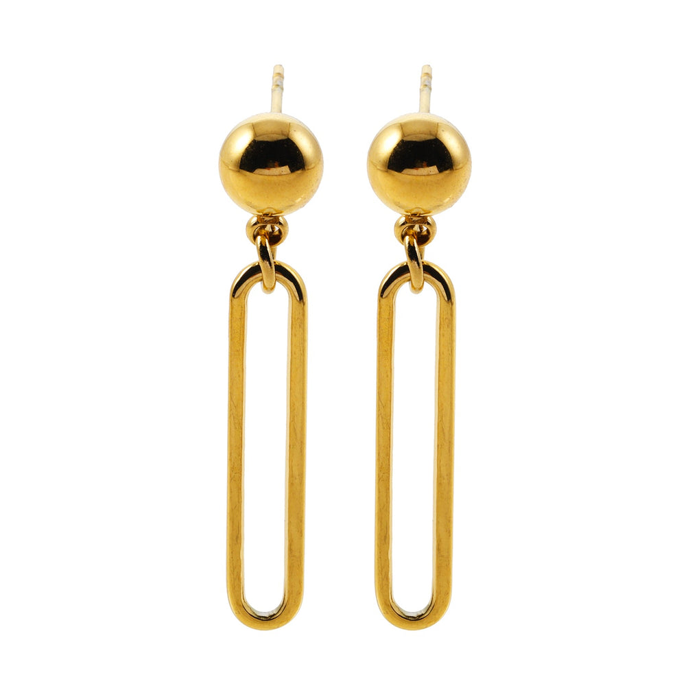 DULCE : Boucles d'oreilles contemporaines trombone et perles