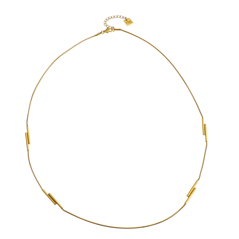 Collier à chaîne en or avec bâtonnets jumaux PEDRINA