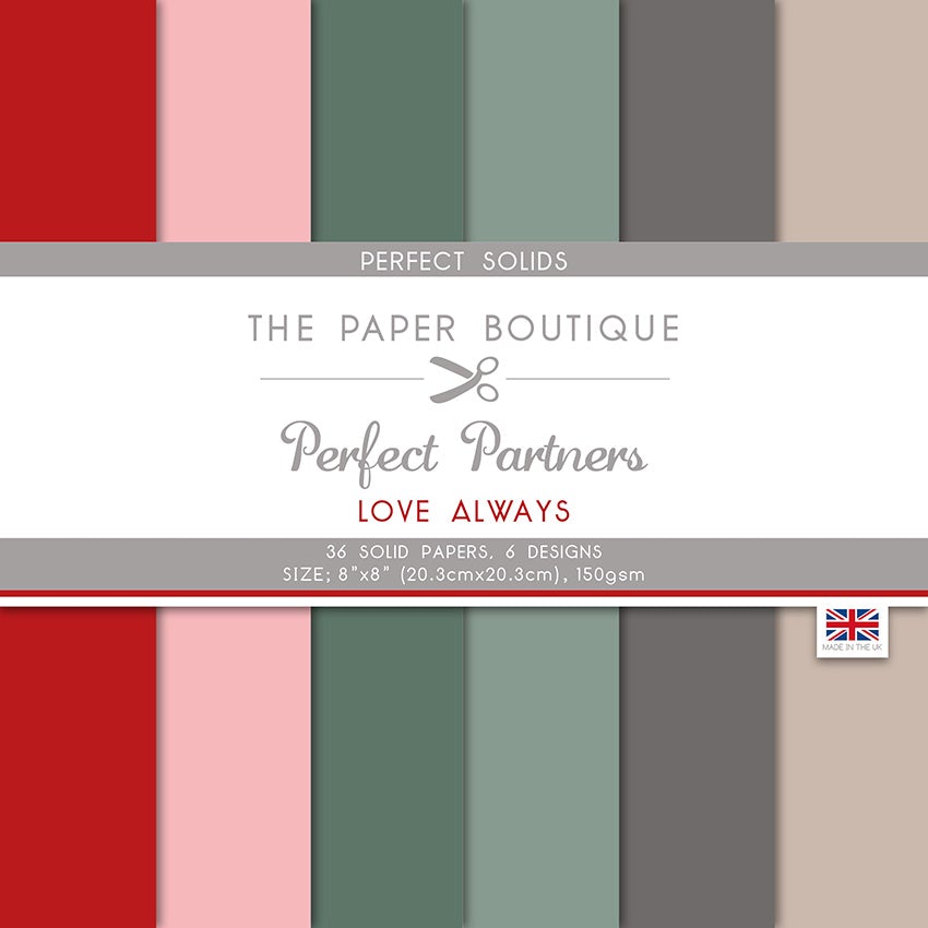 The Paper Boutique Perfect Partners Love Always 8 po x 8 po Couleurs