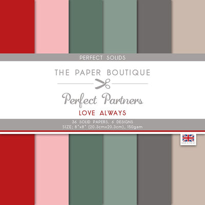 The Paper Boutique Perfect Partners Love Always 8 po x 8 po Couleurs