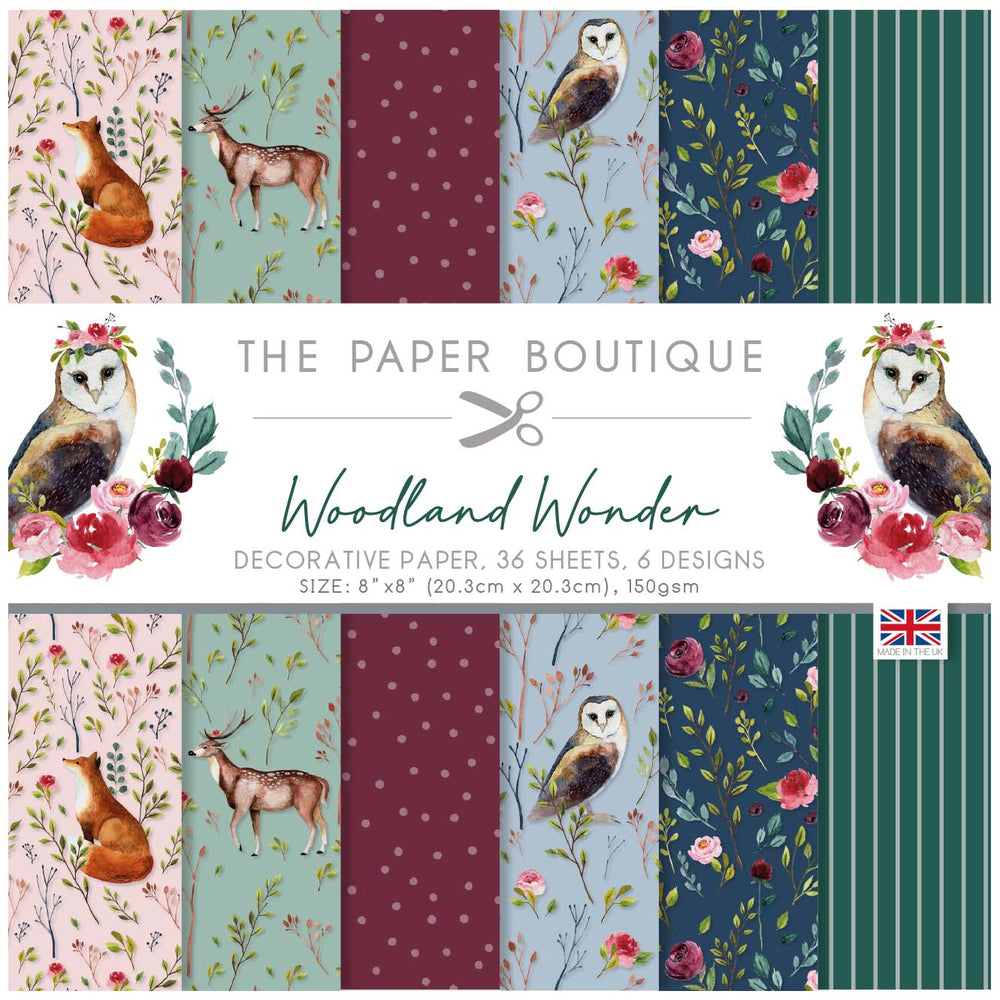 The Paper Boutique Woodland Wonder 8x8 Paper Pad — Ecstasy Crafts