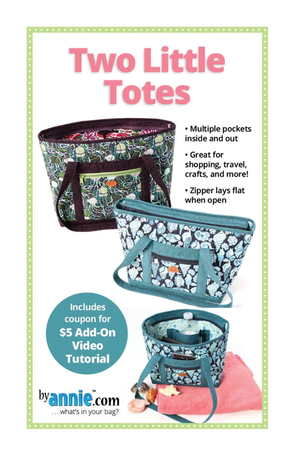 Deux Petits Sacs Fourre-Tout - Par Annie
