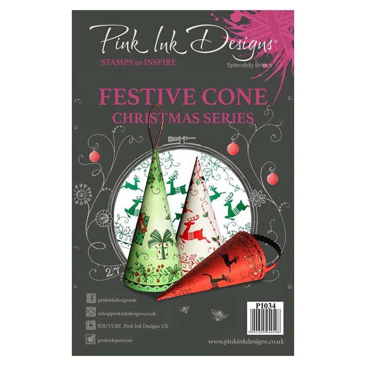 Pink Ink Designs Tampon Transparent Cônes Festifs